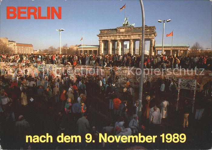 Brandenburgertor Nach dem 9. November 1989 Berlin