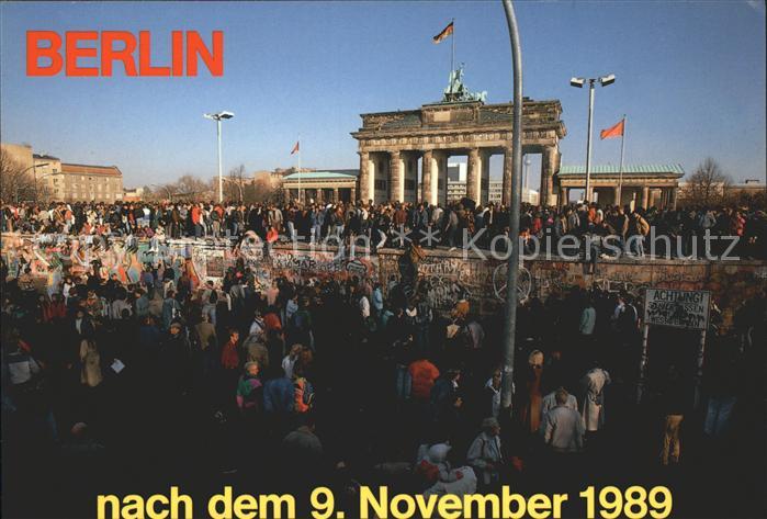 Brandenburgertor Nach dem 9. November 1989 Berlin