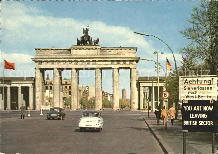 Brandenburgertor Berlin Grenzübergang