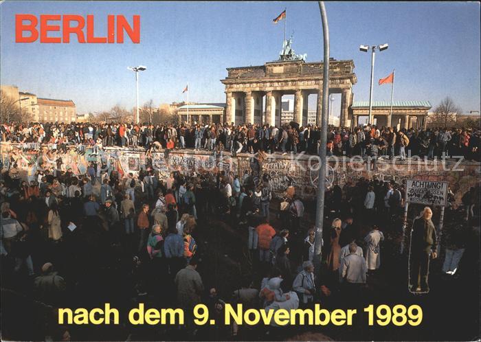 Brandenburgertor Nach dem 9. November 1989 Berlin