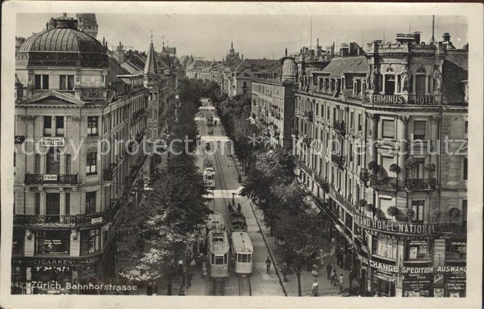 Strassenbahn Zürich Bahnhofstrasse