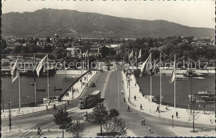 Strassenbahn Zuerich Quaibruecke Uetliberg