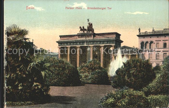 Brandenburgertor Berlin Pariser Platz