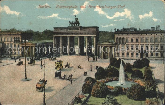 Brandenburgertor Berlin Pariserplatz