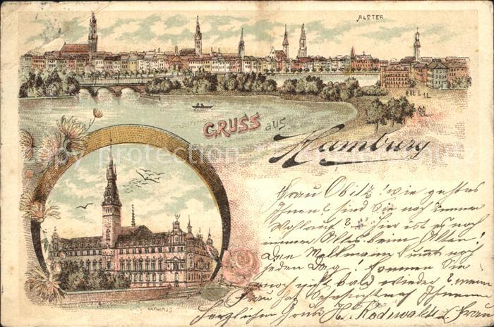 HAMBURG  CITY Alster Rathaus