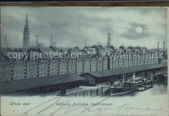 HAMBURG  CITY Sandthorquai Freihafen