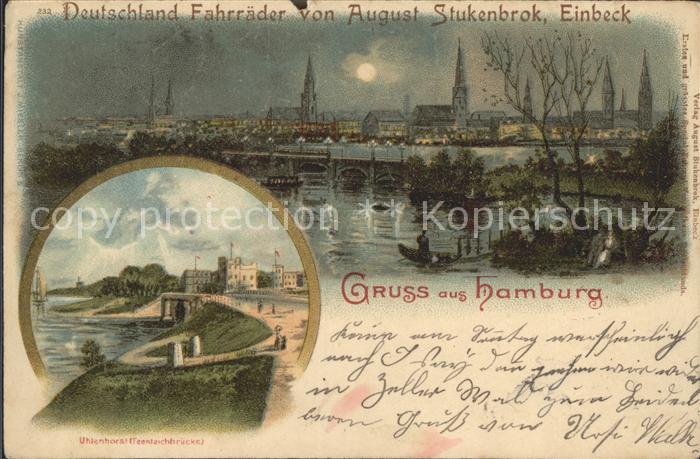 HAMBURG  CITY Uhlenhorst Feenteichbruecke