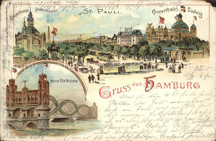 HAMBURG  CITY Konzerthaus Ludwig Sankt Pauli Konzerthaus Hornhardt