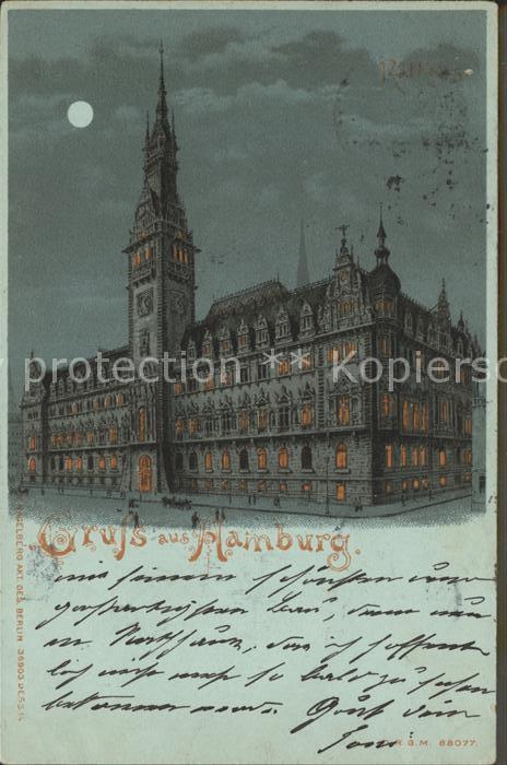 HAMBURG  CITY Rathaus Nacht
