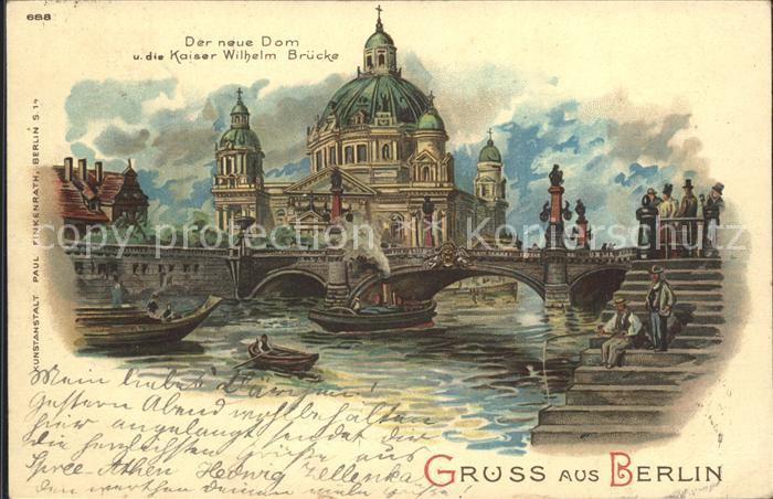 BERLIN  CITY Neue Dom Kaiser Wilhelm Bruecke