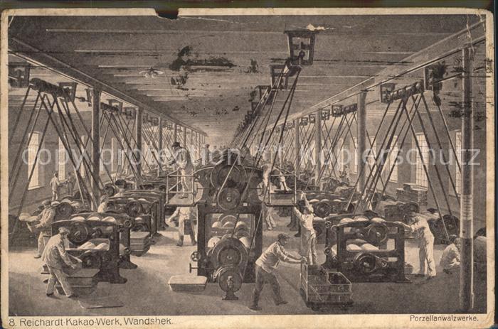 Wandsbek Reichardt- Kakao- Werk Porzellanwalzwerke