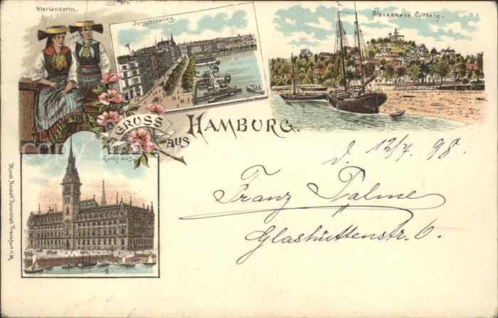HAMBURG CITY Jungfernstieg Blankenese Suellberg Rathaus