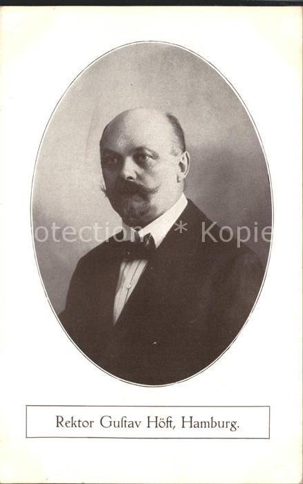 HAMBURG CITY Rektor Gustav Hoest