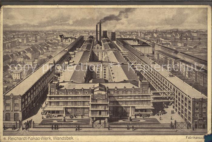 Wandsbek Reichardt- Kakao- Werk Fabrikansicht