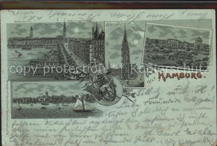 HAMBURG CITY Alsterdamm Alter Jungfernstieg Nicolai- Kirche