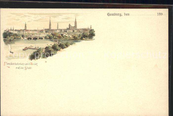 HAMBURG CITY Lombardsbruecke