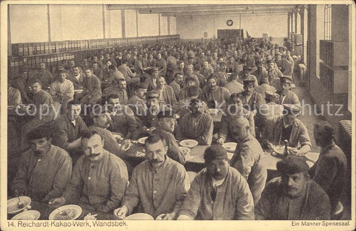 Wandsbek Reichardt- Kakao- Werk Maenner- Speisesaal