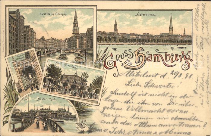 HAMBURG  CITY Alsterdamm Fleet Grimm