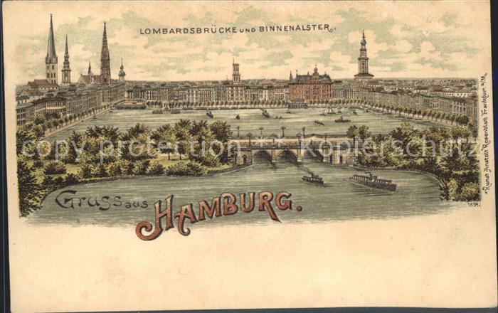 HAMBURG  CITY Lombardsbruecke Binnenalster