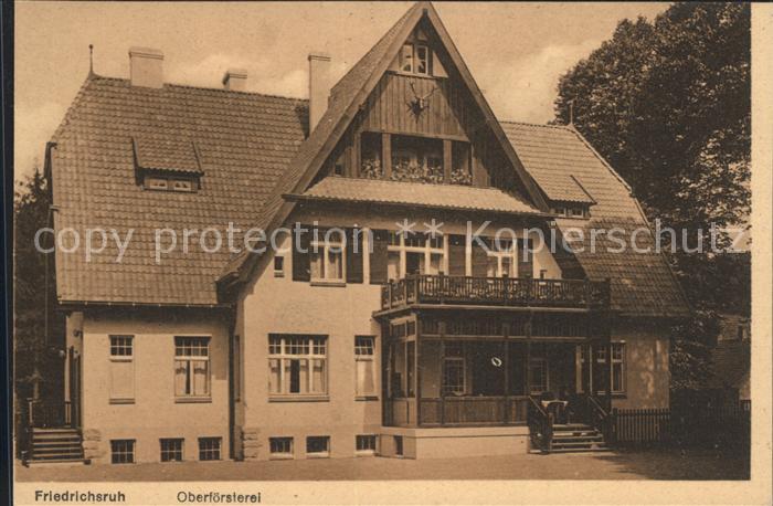Friedrichsruh Hamburg Oberfoersterei