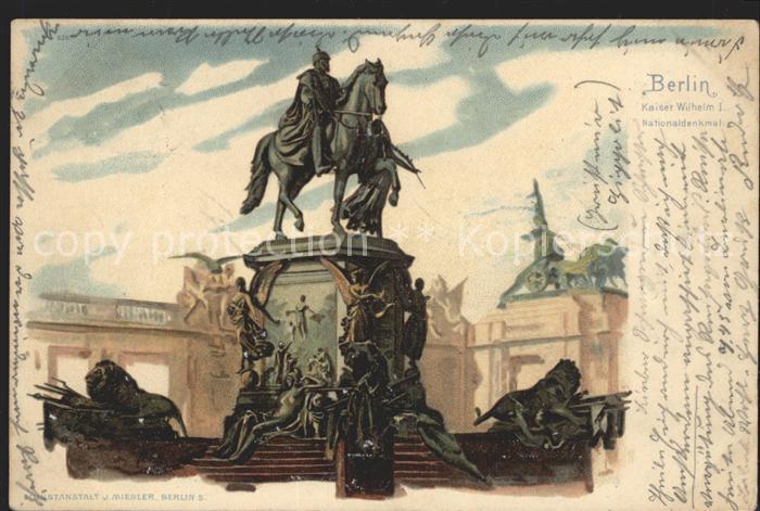 BERLIN  CITY Kaiser Wilhelm I Nationaldenkmal