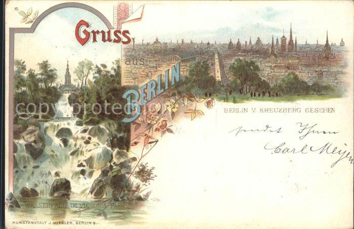 BERLIN  CITY Wasserfall Viktoria- Park