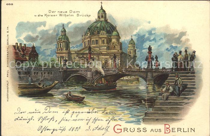 BERLIN  CITY Neue Dom Kaiser Wilhelm Bruecke