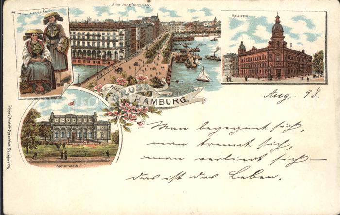 HAMBURG  CITY Alter Jungfernstieg Vierlaenderin Kunsthalle