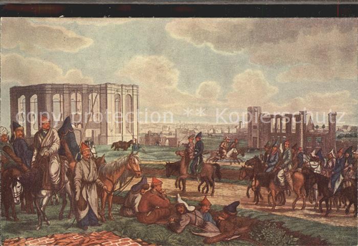 HAMBURG  CITY Maerzfeier 1913 Baschkiren vor Hamburg