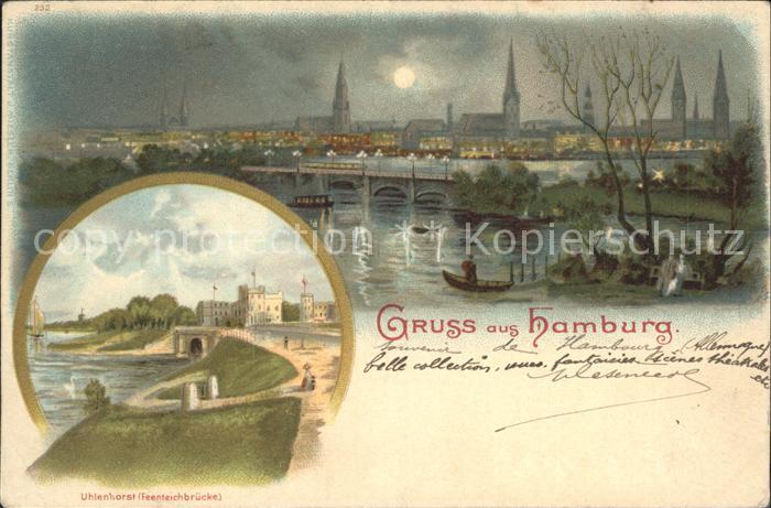 HAMBURG  CITY Uhlenhorst Feenteichbruecke