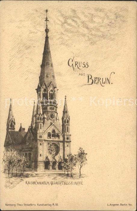 BERLIN  CITY Kaiser Wilhelm Gedaechtniskirche