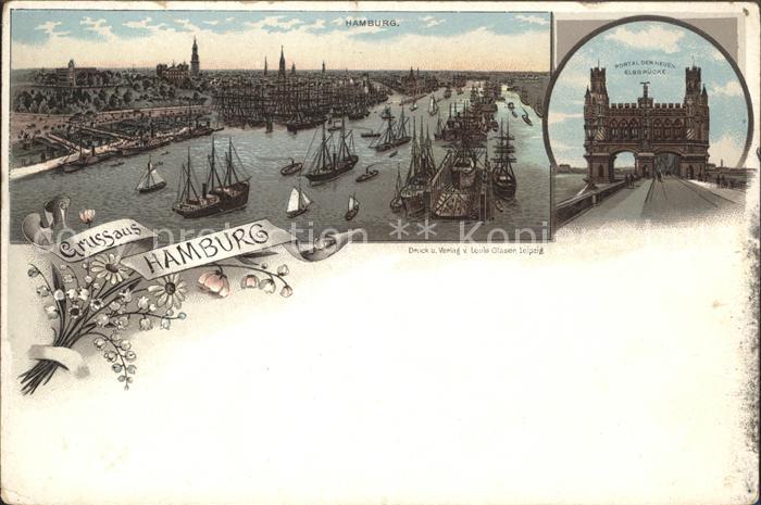 HAMBURG  CITY Portal Neue Elbbruecke