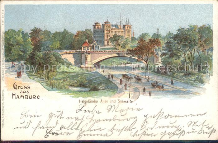 HAMBURG  CITY Helgolaender Allee Seewarte