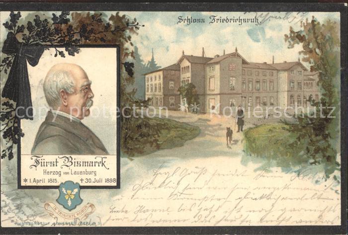 Friedrichsruh Hamburg Schloss Fuerst Bismarck