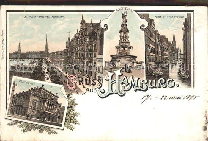 HAMBURG  CITY Alter Jungfernstieg Stadttheater