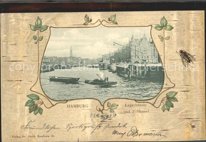 HAMBURG  CITY Lagerhaeuser Zollkanal