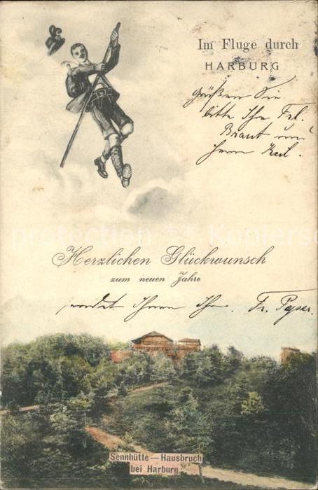 Harburg Hamburg Sennhuette Hausbruch Neujahrs Glueckwunsch