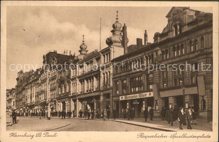 St Pauli Reeperbahn Spielbudenplatz