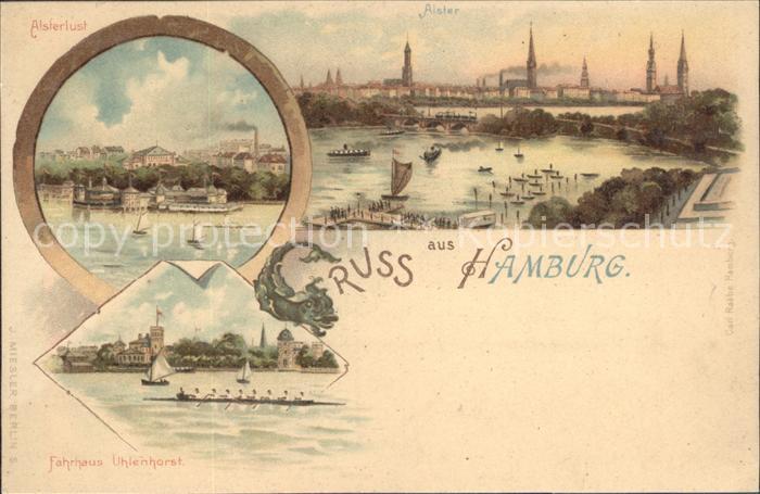 HAMBURG  CITY Alster Faehrhaus Uhlenhorst