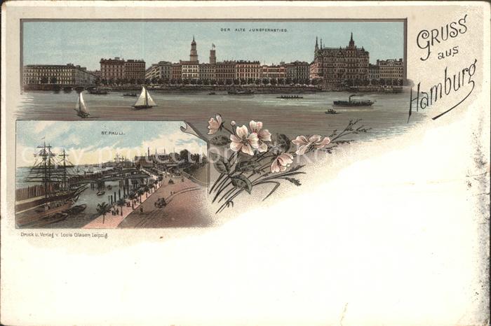 HAMBURG  CITY Alte Jungfernstieg Sankt Pauli