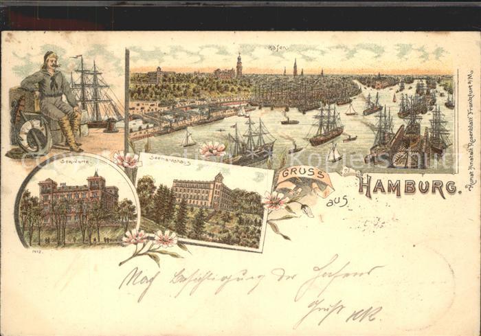 HAMBURG  CITY Seewarte Hafen Seemannshaus
