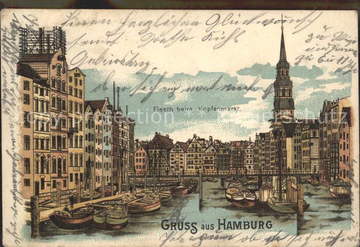 HAMBURG  CITY Fleeth Hopfenmarkt