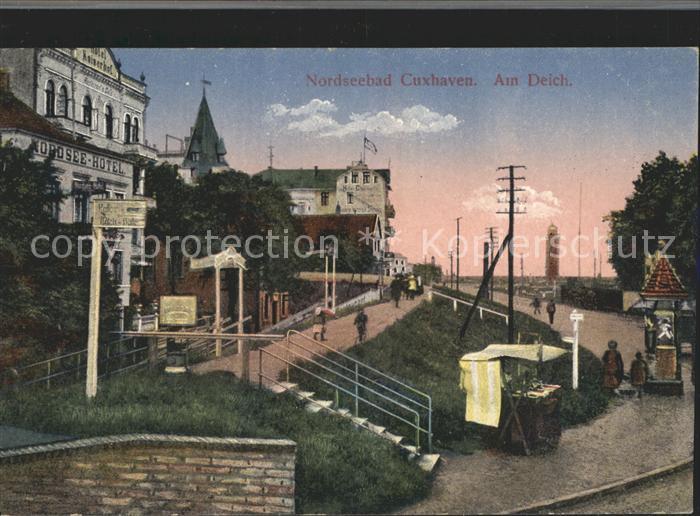 Cuxhaven Nordseebad Deich