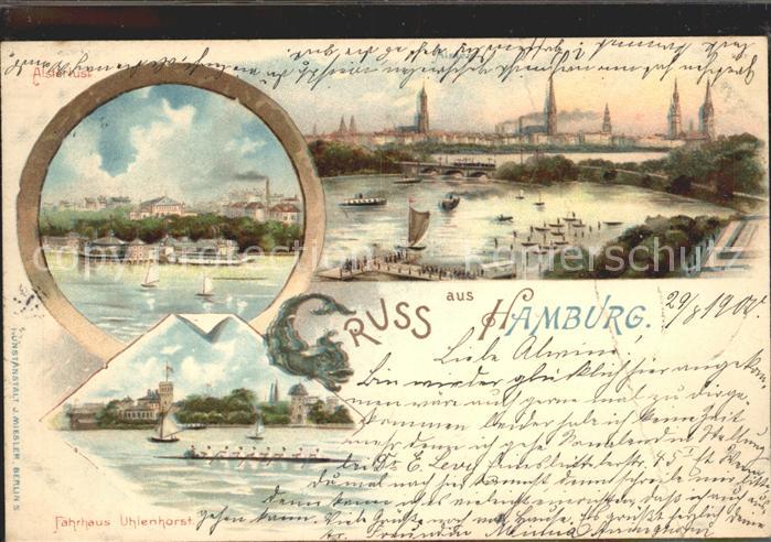 HAMBURG  CITY Faehrhaus Uhlenhorst