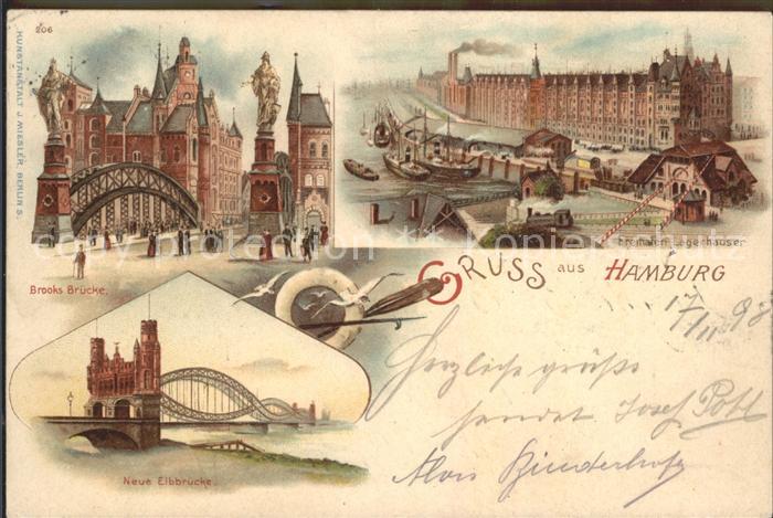 HAMBURG  CITY Neue Elbbruecke Brooks Bruecke