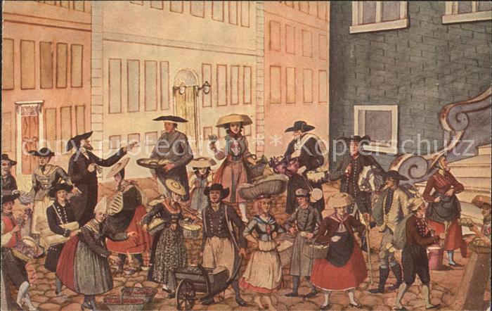 HAMBURG  CITY Maerzfeier 1913 Der Ausruf Klebebild