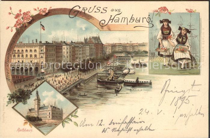 HAMBURG  CITY Rathaus Vierlaenderin