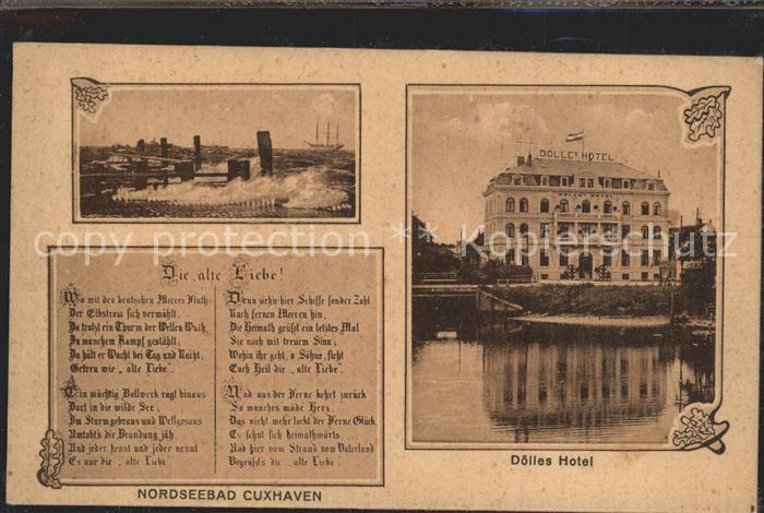 Cuxhaven Nordseebad Doelles Hotel Gedicht