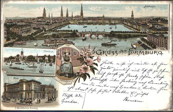 HAMBURG  CITY Boerse Uhlenhorst Alsterbassin