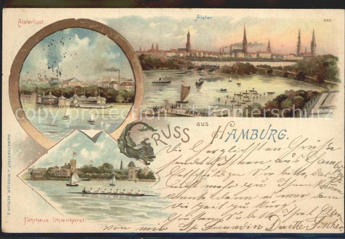 HAMBURG  CITY Alster Faehrhaus Uhlenhorst